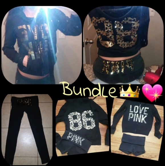 PINK Victoria's Secret Other - PINK outfit cheetah bling XS